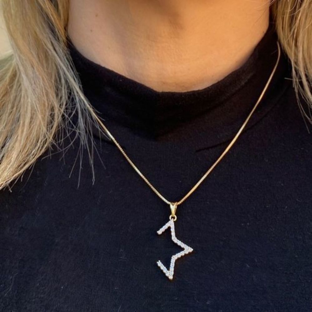 Gold Filled Cubic Zirconia Star Necklace